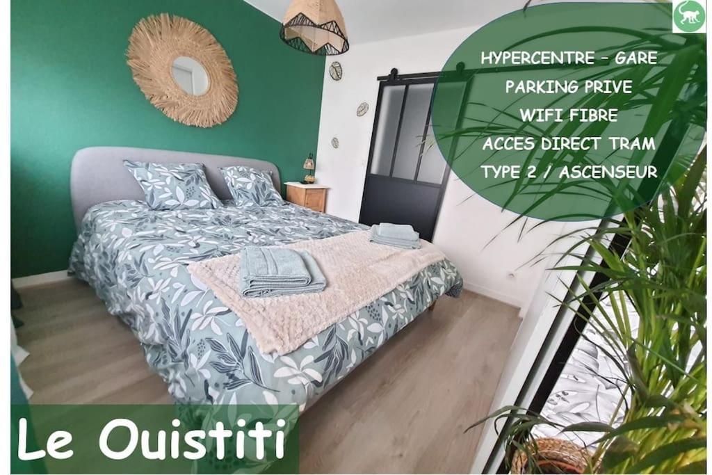 Le Ouistiti - 50 M De La Gare - Parking Prive Appartement Tours Buitenkant foto